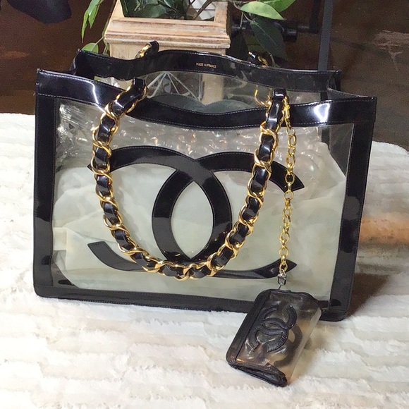 chanel plastic tote